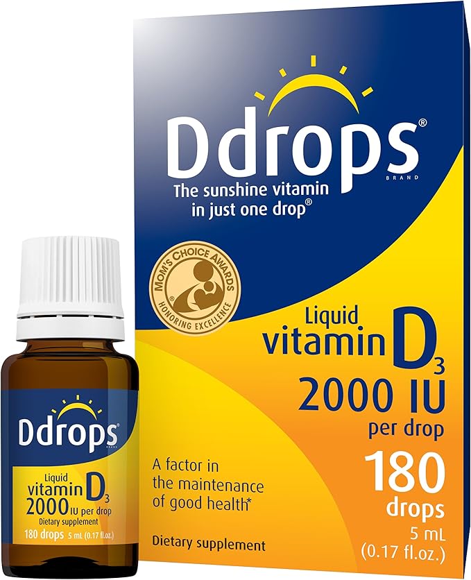 ddrops liquid vitamin d3 2000 iu, 5 ml